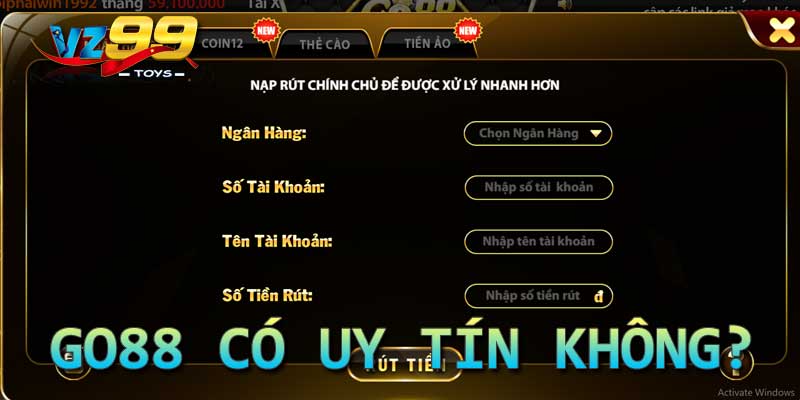 GO88 có uy tín không?